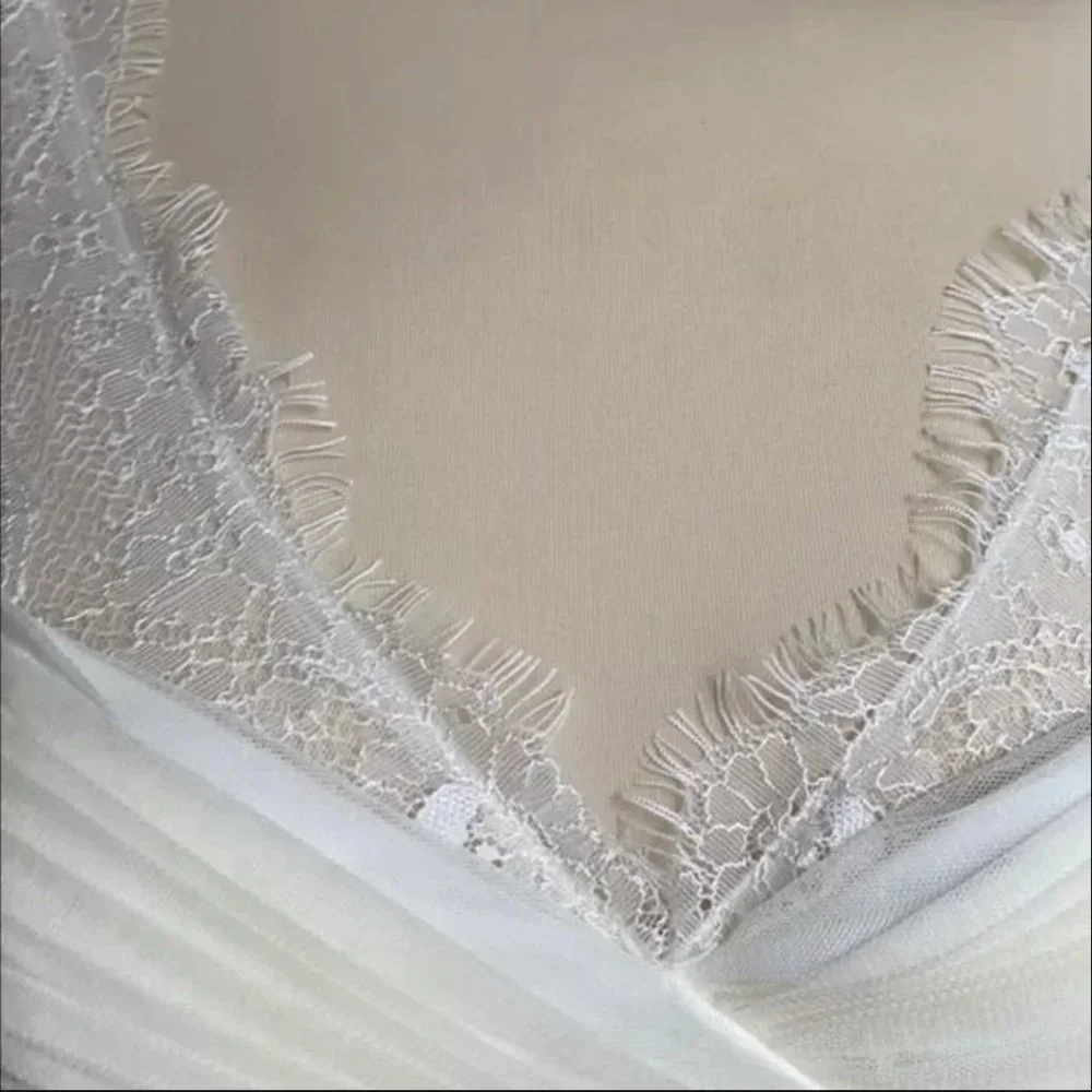 white BHLDN + HITHERTO Fleur Tulle Dress perfect for elopement or rehearsal! - Picture 10 of 11